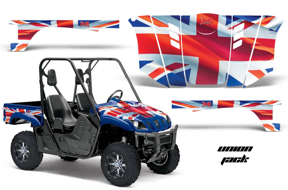 Yamaha Rhino 700 / 660 / 450 Graphic Kit - 2004-2013 Union Jack Blue