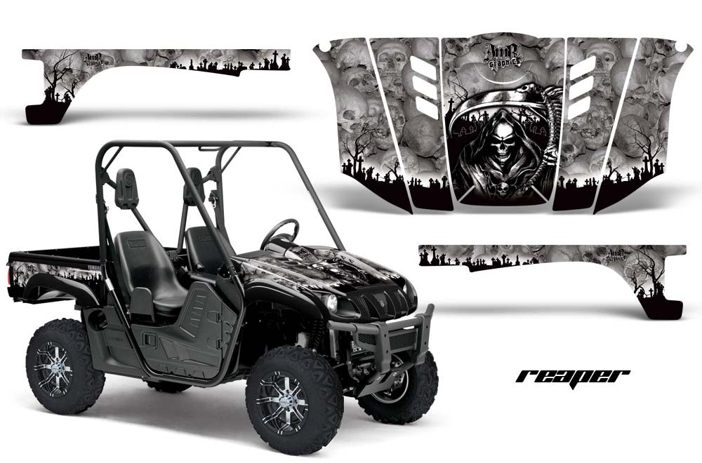 Yamaha Rhino 700 / 660 / 450 Graphic Kit - 2004-2013 Reaper Silver
