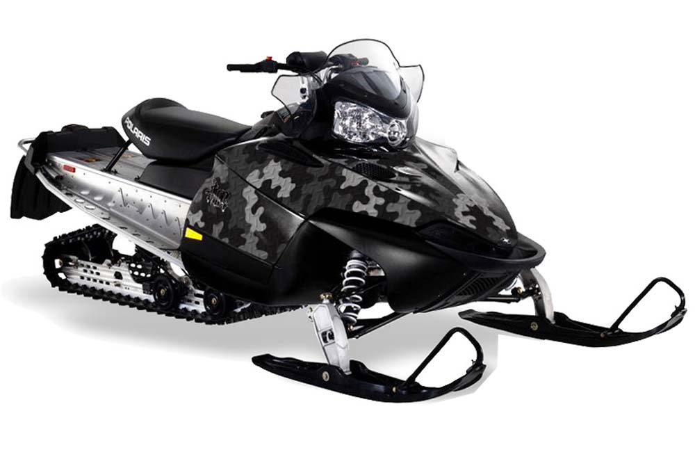 Polaris RMK / Shift / Assault Sled Graphic Kit - 2006-2020 Camoplate Black