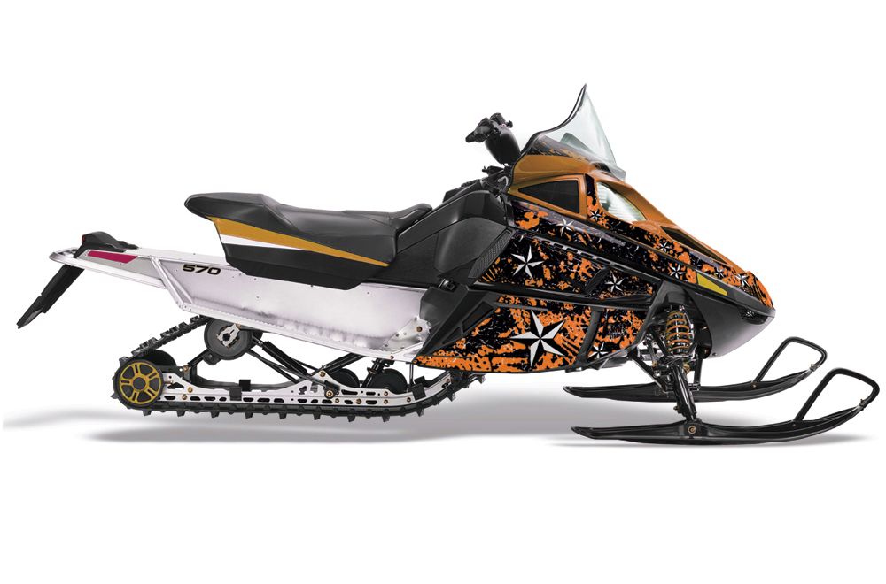 Arctic Cat F Z1 Series Sled Graphic Kit - All Years North Star Orange