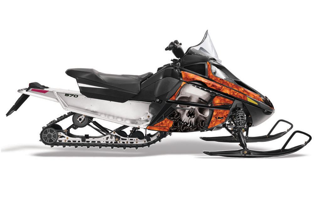 Arctic Cat F Z1 Series Sled Graphic Kit - All Years Bone Collector Orange