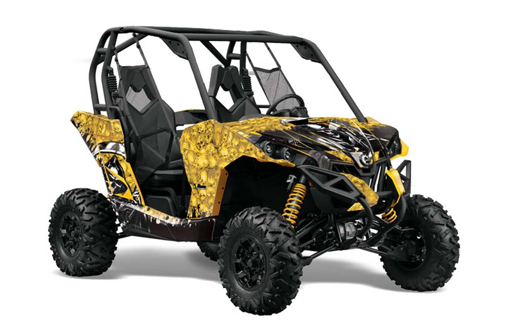 Can-Am Maverick 1000 X RS R Graphic Kit - 2013-2016 Reaper Yellow