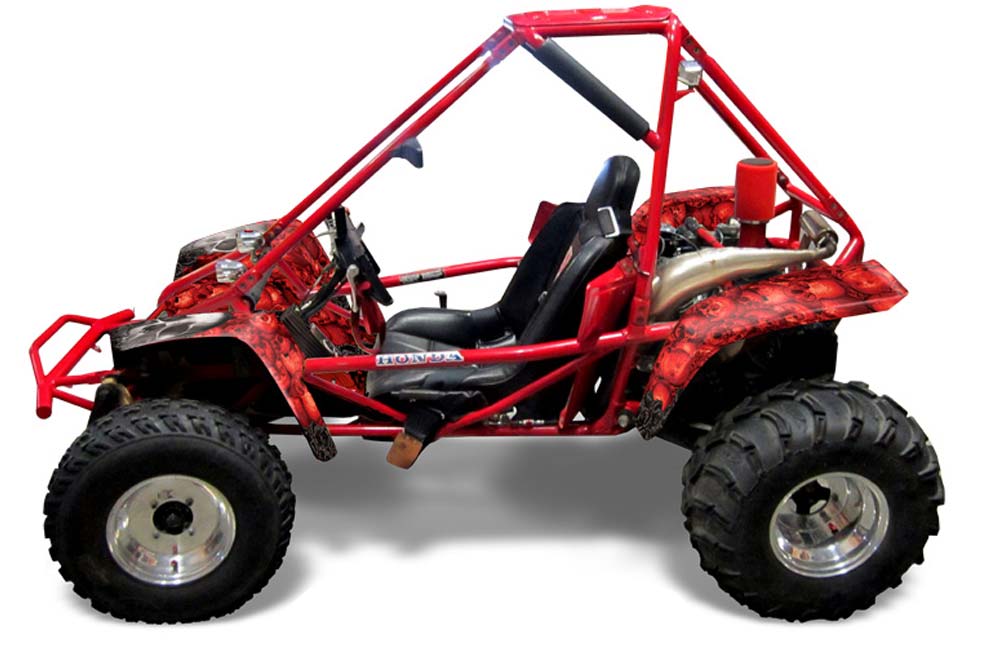 Honda Odyssey FL350 Graphic Kit - 1985 Bone Collector Red