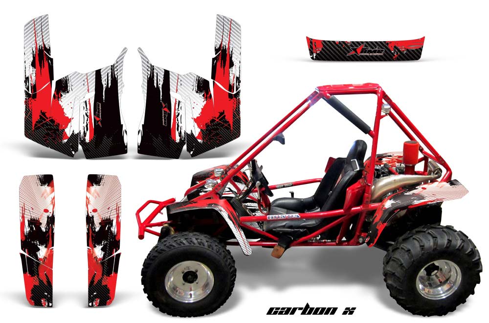 Honda Odyssey FL350 Graphic Kit - 1985 Carbon X Red