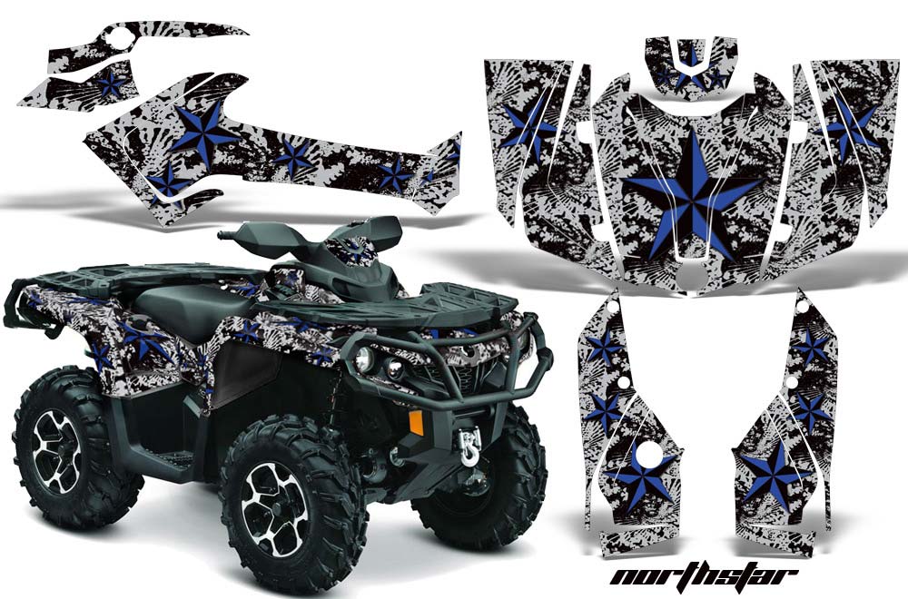 Can Am Outlander XMR / MAX / XT ATV Graphic Kit - 2006-2011 Northstar Blue