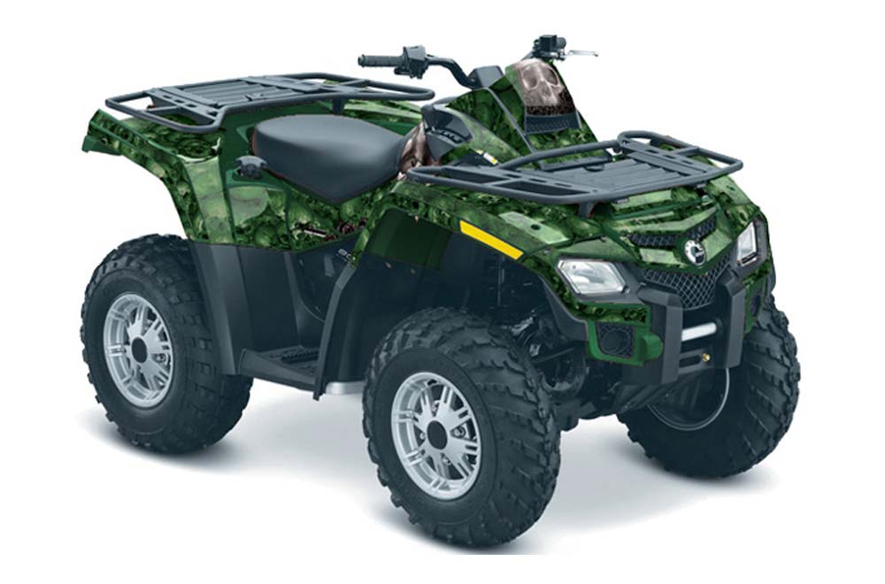 Can Am Outlander EFI 500 / 650 ATV Graphic Kit - 2012-2015 Bone Collector Green