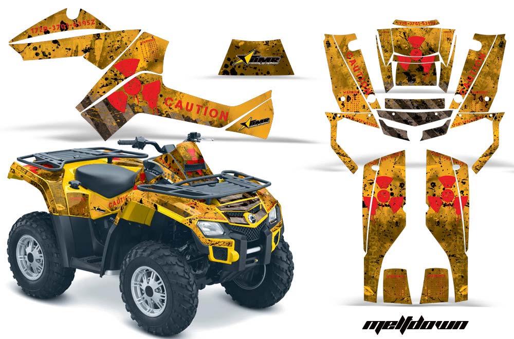 Can Am Outlander EFI 500 / 650 ATV Custom Graphic Kit - 2012-2015