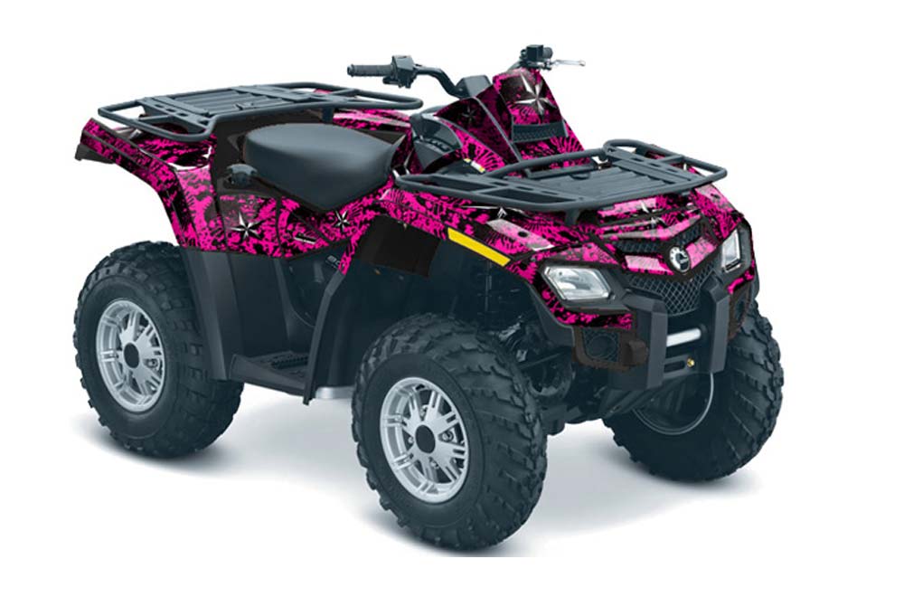Can Am Outlander EFI 500 / 650 ATV Graphic Kit - 2012-2015 North Star Pink