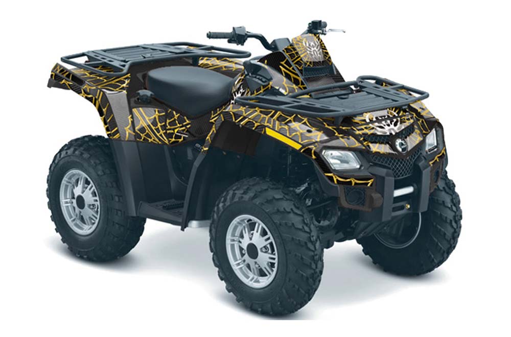 Can Am Outlander EFI 500 / 650 ATV Graphic Kit - 2012-2015 Widow Maker Yellow