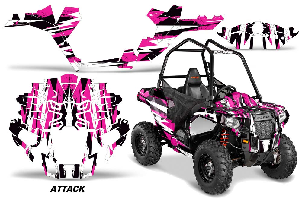 Polaris Sportsman ACE 325 / 570 ATV Graphic Kit - 2014-2016 Attack Pink
