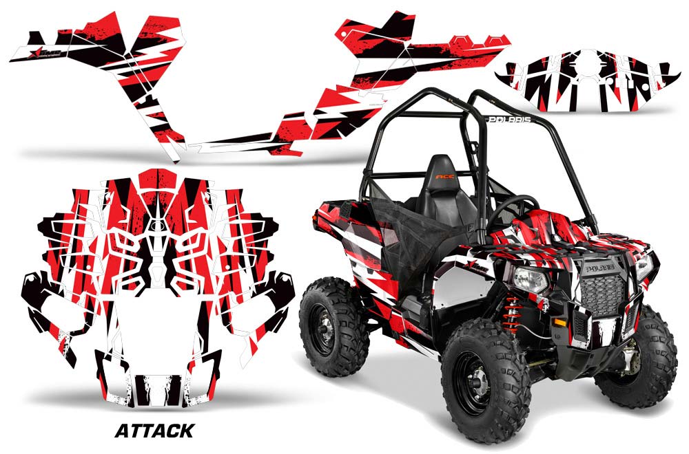Polaris Sportsman ACE 325 / 570 ATV Graphic Kit - 2014-2016 Attack Red