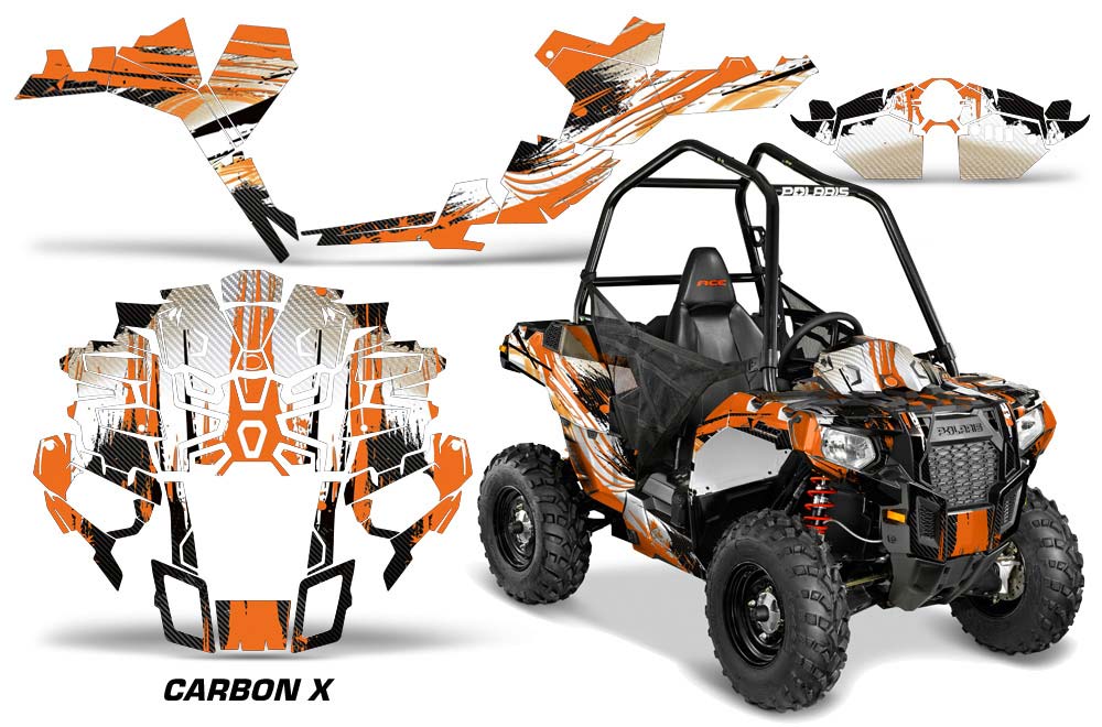 Polaris Sportsman ACE 325 / 570 ATV Graphic Kit - 2014-2016 Carbon X Orange