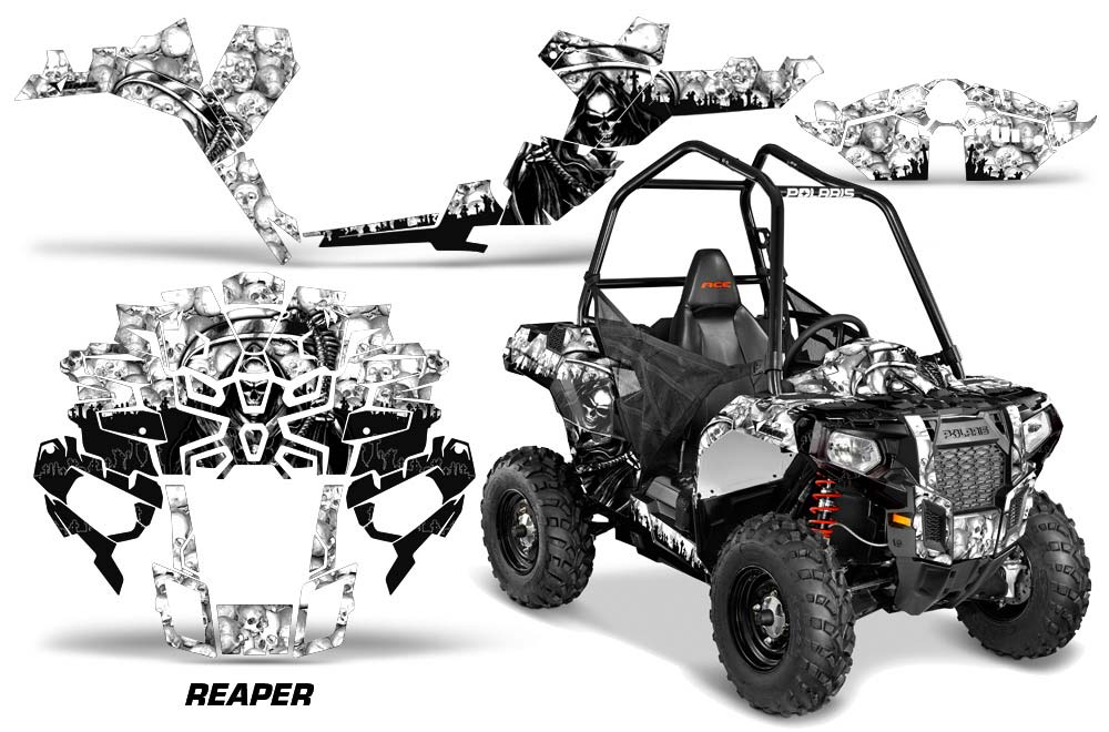 Polaris Sportsman ACE 325 / 570 ATV Graphic Kit - 2014-2016 Reaper White