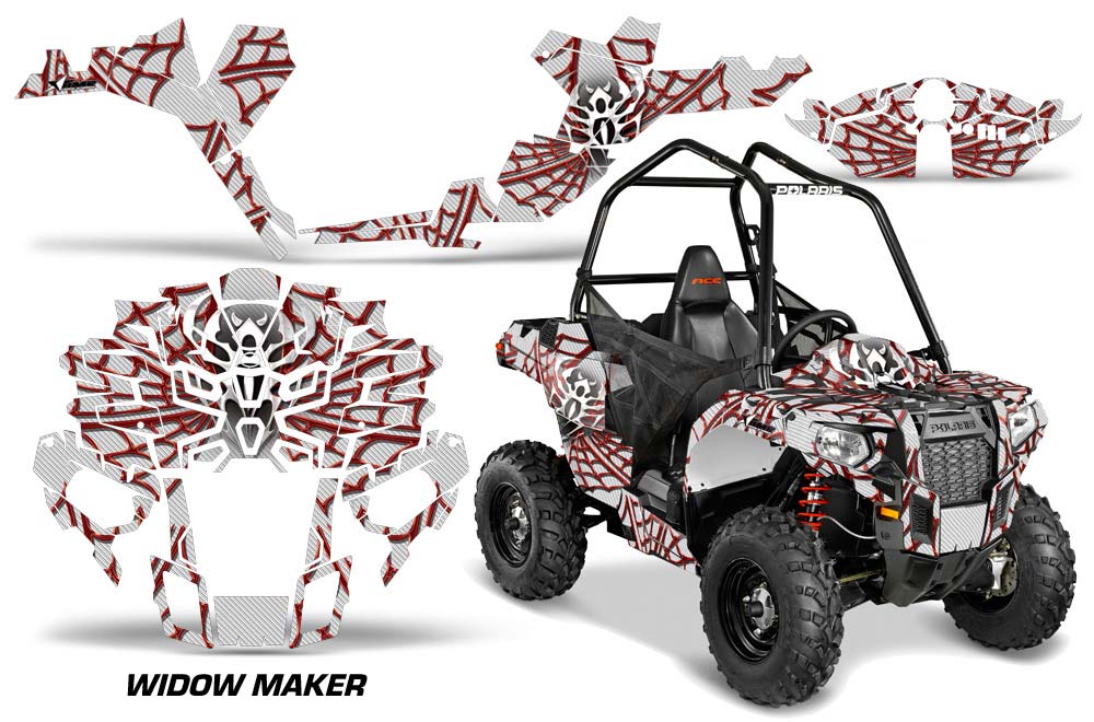 Polaris Sportsman ACE 325 / 570 ATV Graphic Kit - 2014-2016 Widow Maker Red