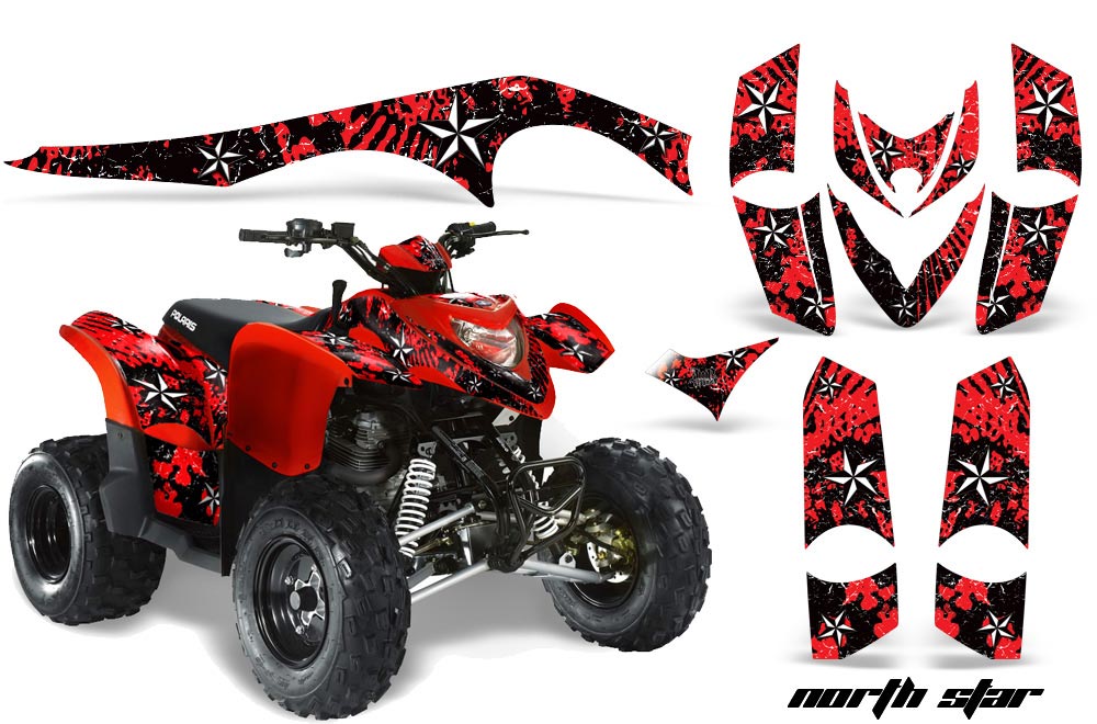 Polaris Phoenix 200 ATV Graphic Kit - 2005-2016 Northstar Red