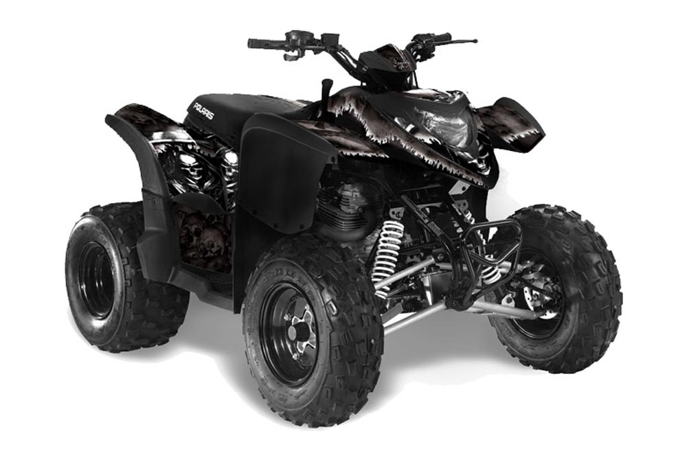 Polaris Phoenix 200 ATV Graphic Kit - 2005-2016 Reaper Black