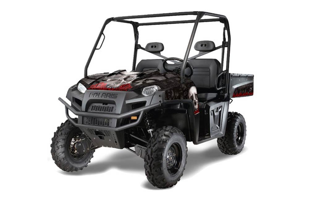 Polaris Ranger XP 500 / 700 4x4 EFI Graphic Kit - 2009 Bone Collector Black