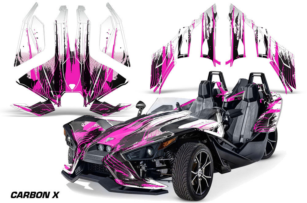 Polaris Slingshot SL Graphic Kit - All Years Up To 2020 Carbon X Pink
