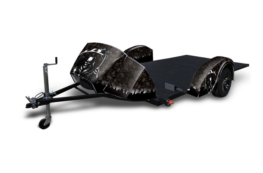 Ultimate Slingshot Trailer Graphic Kit - All Years Reaper Black