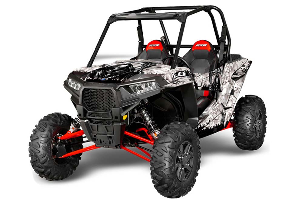 Polaris RZR 1000 XP 2 Door Graphic Kit - 2013-2016 Reaper White