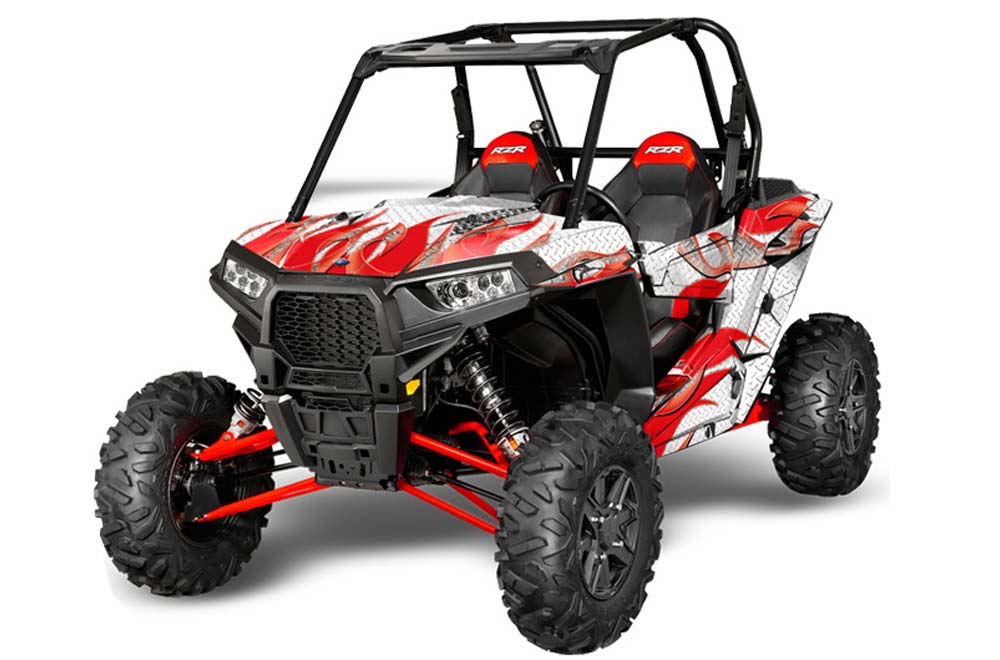 Polaris RZR 1000 XP 2 Door Graphic Kit - 2013-2016 Tribal Flame Red