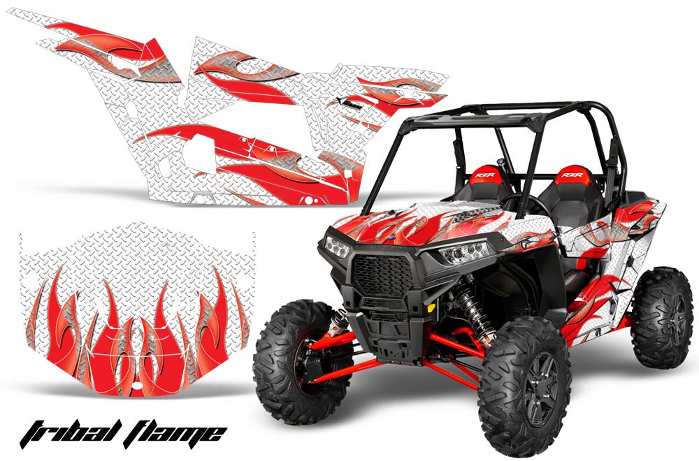 Polaris RZR 1000 XP 2 Door Graphic Kit - 2013-2016 Tribal Flame Red