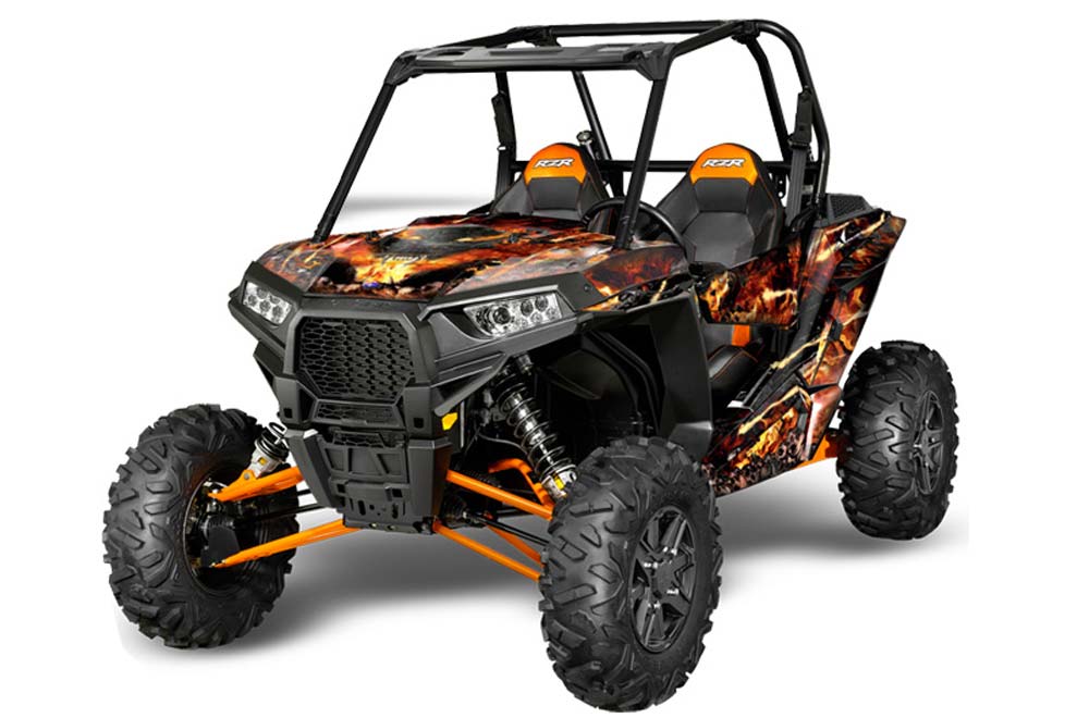Polaris RZR 1000 XP 2 Door Graphic Kit - 2013-2016 Firestorm Black
