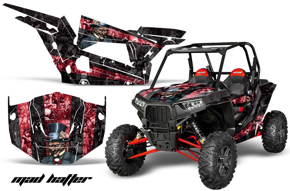 Polaris RZR 1000 XP 2 Door Graphic Kit - 2013-2016 Mad Hatter Red