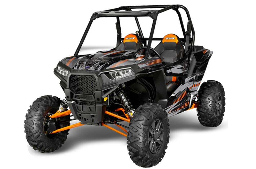 Polaris RZR 1000 XP 2 Door Graphic Kit - 2013-2016 Nuke Orange