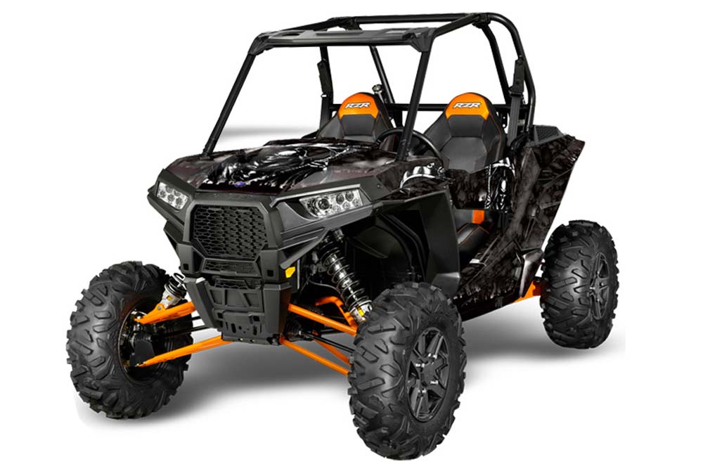Polaris RZR 1000 XP 2 Door Graphic Kit - 2013-2016 Reaper Black
