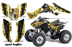Honda TRX 300EX ATV Graphic Kit - 2007-2013 Mad Hatter Yellow