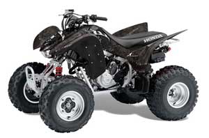 Honda TRX 300EX ATV Graphic Kit - 2007-2013 Reaper Black