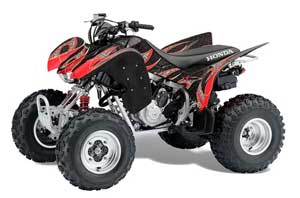 Honda TRX 300EX ATV Graphic Kit - 2007-2013 Tribal Flame Red