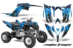 Yamaha Raptor 700 ATV Graphic Kit - 2006-2012 Zombie Trooper Blue