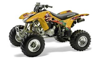 Honda TRX 400EX ATV Graphic Kit - 1999-2007 Vegas Baller Yellow