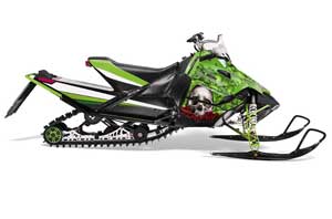 Arctic Cat Sno Pro Race 500 / 600 Sled Graphic Kit - 2008-2011 Bone Collector Green