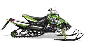 Arctic Cat Sno Pro Race 500 / 600 Sled Graphic Kit - 2008-2011 Mad Hatter Green