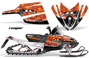 Arctic Cat M Series / Crossfire Sled Graphic Kit - All Years Reaper Orange