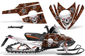 Arctic Cat M Series / Crossfire Sled Graphic Kit - All Years Showoff Orange