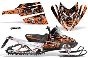 Arctic Cat M Series / Crossfire Sled Graphic Kit - All Years Glock Orange