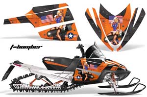 Arctic Cat M Series / Crossfire Sled Graphic Kit - All Years T Bomber Orange