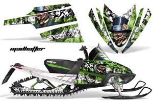 Arctic Cat M Series / Crossfire Sled Graphic Kit - All Years Mad Hatter Green