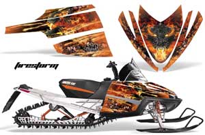 Arctic Cat M Series / Crossfire Sled Graphic Kit - All Years Firestorm Orange