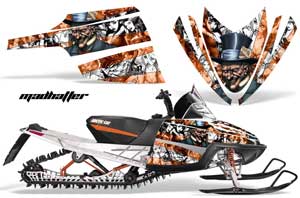 Arctic Cat M Series / Crossfire Sled Graphic Kit - All Years Mad Hatter Orange
