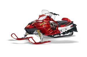 Arctic Cat Firecat F5 / F6 / F7 Sled Graphic Kit - 2003-2006 Bone Collector Red