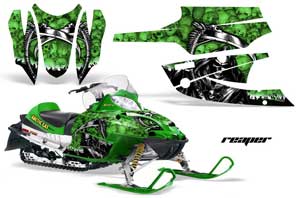 Arctic Cat Firecat F5 / F6 / F7 Sled Graphic Kit - 2003-2006 Reaper Green
