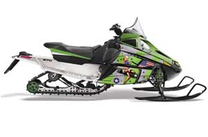 Arctic Cat F Z1 Series Sled Graphic Kit - All Years T Bomber Green