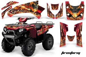 Kawasaki Brute Force 650i 4x4 ATV Custom Graphic Kit - 2004-2012