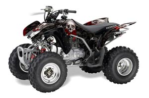 Honda TRX 250EX / 250R / 250X ATV Graphic Kit - 2006-2018 Bone Collector Black