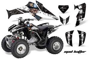 Honda TRX 250EX / 250R / 250X ATV Graphic Kit - 2006-2018 Mad Hatter Black